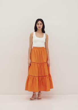 Harlie Tiered Flare Skirt