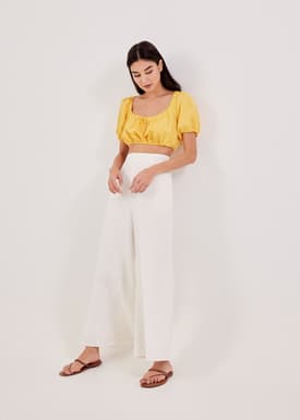 Betsy Puff Sleeve Crop Top