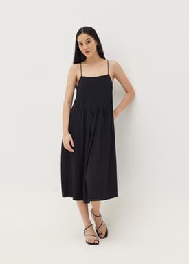 Rudie Pintuck V Back Dress