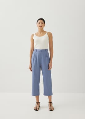 Avanni Linen Straight Leg Pants