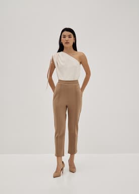 Lena Pintuck Tailored Pants