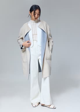 Reversible Wool Blend Coat