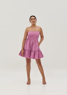 Bessie Padded Tie Back Dress