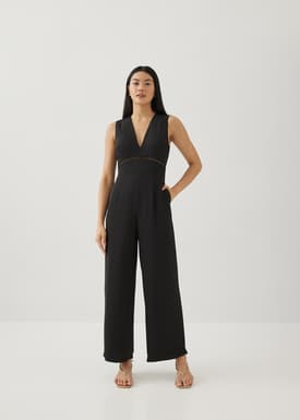 Ottilie Padded Ladder Trim Jumpsuit