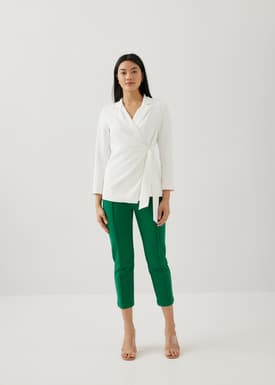 Elina Front Wrap Blazer