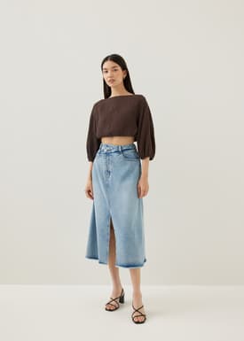 Thelma Elastic Puff Sleeve Top