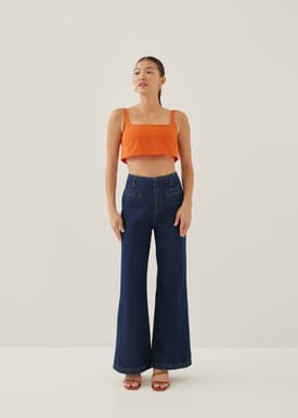 Veera Padded Cropped Tank Top
