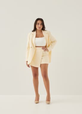 Albertha Tweed A-line Skort