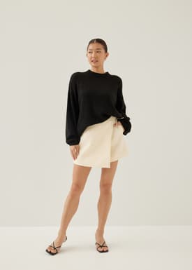 Albertha Tweed A-line Skort