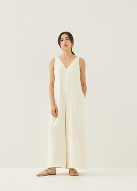 Tallie Tweed Wide Leg Jumpsuit