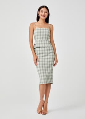 Molly Plaid Bodycon Dress