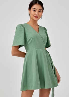 Malvina Textured Wrap Dress