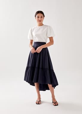 Daley Asymmetrical Ruffle Skirt