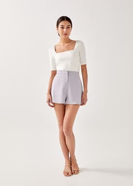 Tegan Fitted Square Neck Top