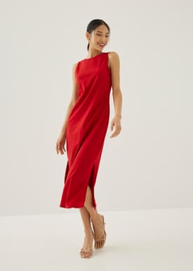 Jarlo Low Back Twist Maxi Dress
