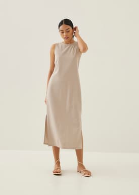 Jarlo Low Back Twist Maxi Dress