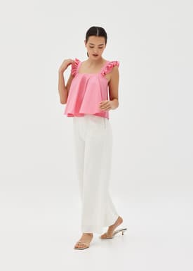 Ivey Babydoll Frill Trapeze Top