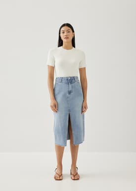Geia Denim Midi Skirt