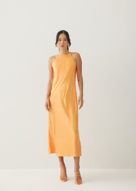 Jorelle Satin A-line Midaxi Dress