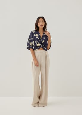 Cataleya Twist Front Top