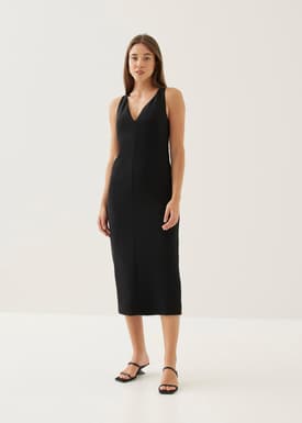 Cera Classic Column Midi Dress