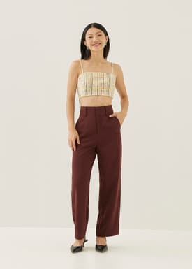 Linette Tweed Crop Top