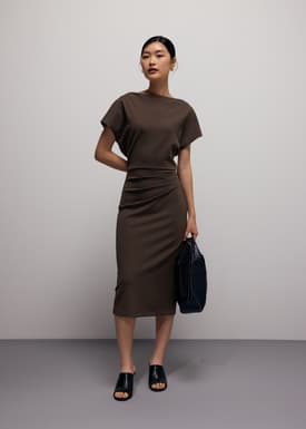 Amala Multi-way Drape Midi Dress