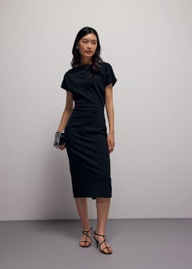 Amala Multi-way Drape Midi Dress
