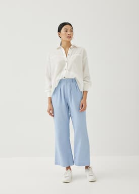 Violeta Cotton Kick Flare Pants