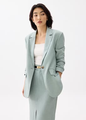 RuchedReady® Rachel Melange Blazer