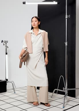 RuchedReady® Xiu Wrap Midi Dress