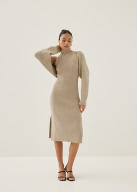 Katrin Turtleneck Midi Dress