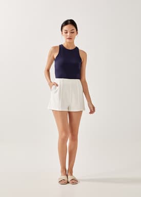 Alia Jersey Round Neck Tank Top
