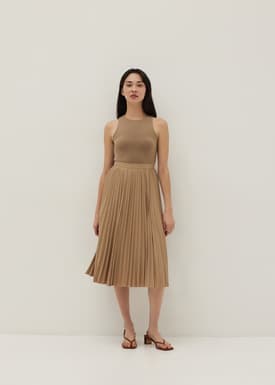 Alia Jersey Round Neck Tank Top