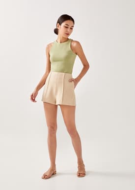 Alia Jersey Round Neck Tank Top
