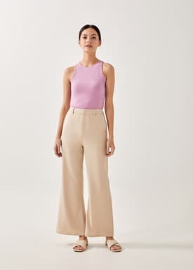 Alia Jersey Round Neck Tank Top