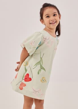 Shyanne Puff Sleeve Dress in Precious Treasures