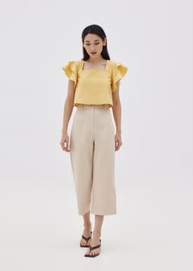 Kaylynn Ruffle Boxy Top