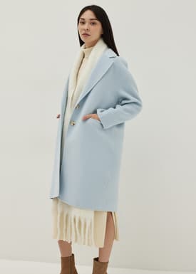 Hailey Double-faced Notch Lapel Coat