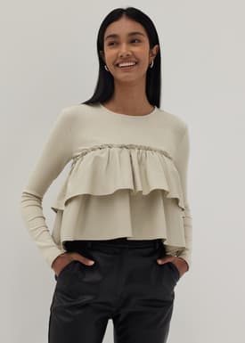 Bernice Tiered Frill Top