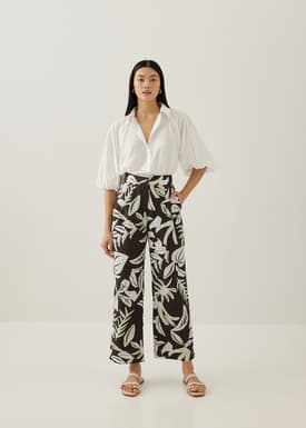 Amalia Straight Leg Pants in Tropical Breeze