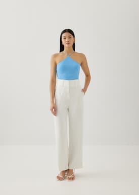 Petra Padded Jersey Halter Top