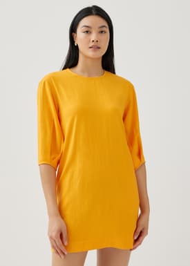 Anella Linen Shift Dress