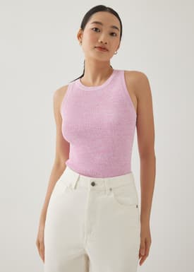 Indie Fitted Knit Tank Top