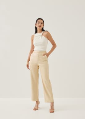 Francey Pleather Straight Leg Pants