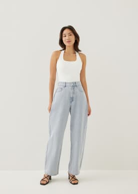 Mickee Denim Barrel Jeans