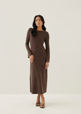Aivee Jersey Column Midaxi Dress