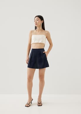 Tyla Pleather Tailored Shorts