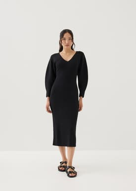 Veera Knit Column Midaxi Dress