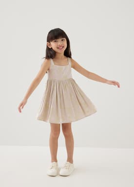 Hana Satin Babydoll Mini Dress in Opulent Florals